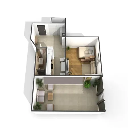 - Bright & Modern - Private Terrace - Aircon - Near Train & Apartament *